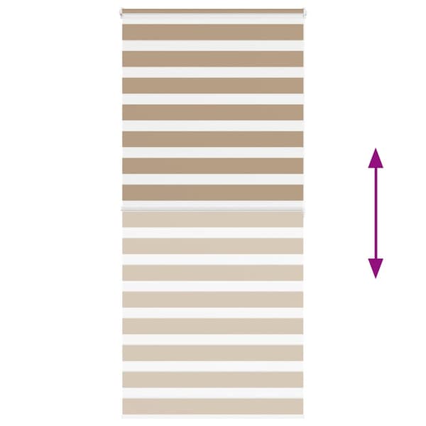 vidaXL Zebrarullgardin, 100x200 cm, Tygbredd 95,9 cm, Polyester