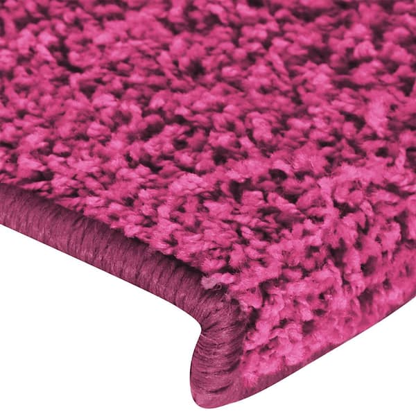 vidaXL trappemåtter 30 stk. 65x21x4 cm lyserøde