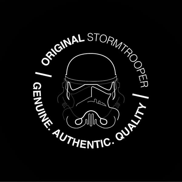 Stormtrooper-glas 150ml Star Wars tjockt hjälmformat glas