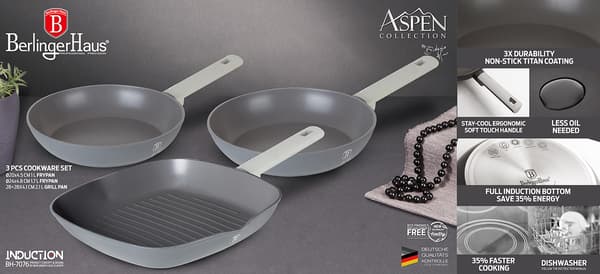 BERLINGER HAUS BH-7076 ASPEN TITANIUM STEKPANNSET