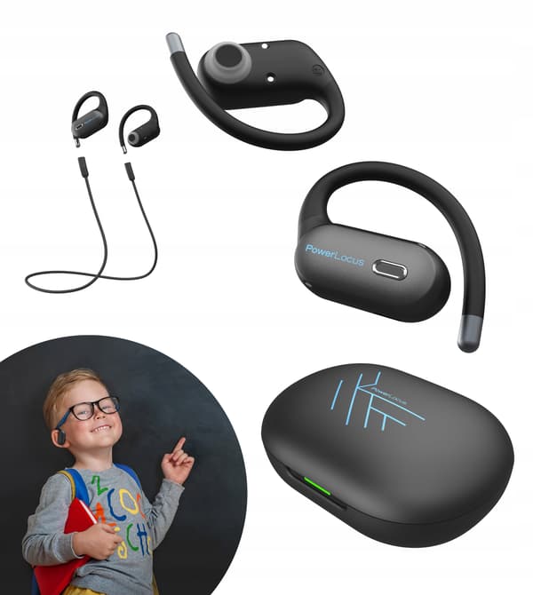 PowerLocus BT-hovedtelefoner til børn, Jumpy limit 85 dB, hypoallergenisk, 30 timer