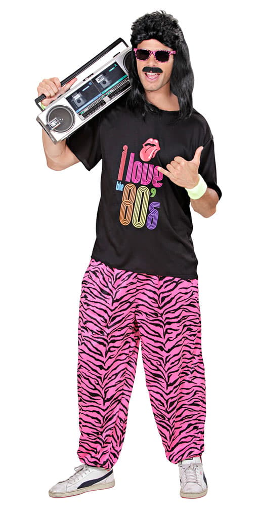 FUNKY BOY Disco Kostume 80'er Karneval S