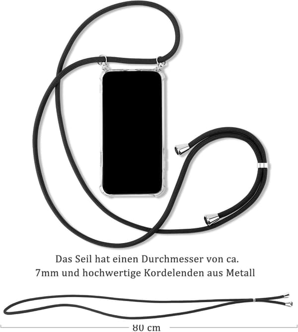 APPLE IPHONE 13 PRO ETUI MED KLAR OG SORT REM
