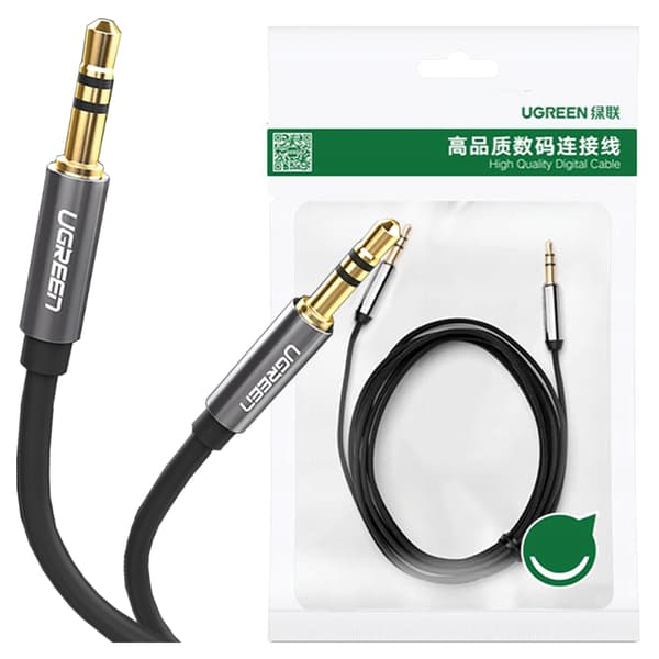 UGREEN AV119 3,5 mm AUX mini-jack-kabel 1 m (sort)