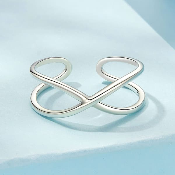 Silver universell oändlighetsteckenring 925 silver