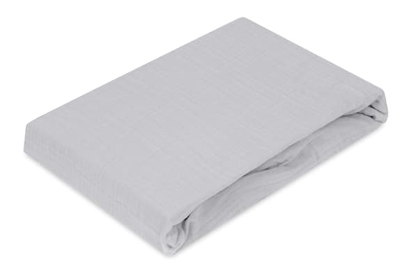 Muslin-stræklagen 90x190/200x25 grå