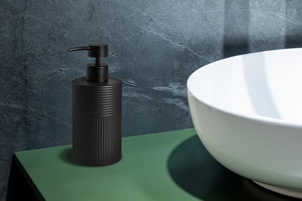 Sæbedispenser 400 ml AWD IINTERIOR 1916 Tusa sort stentøj