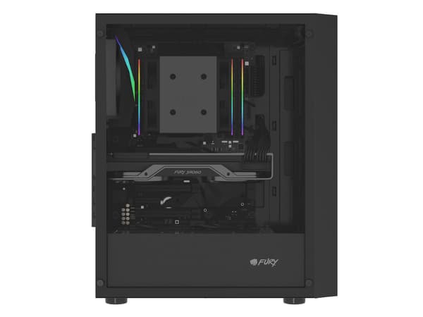 FURY SHOBO SH8F MIDI TOWER CASIET MED VINDU, SORT