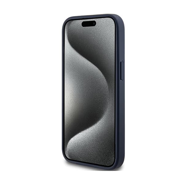Guess 4G Triangle Metal Logo - iPhone 15 Plus cover (blå)