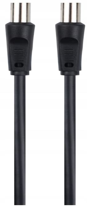 IEC-antennkabel 5m svart