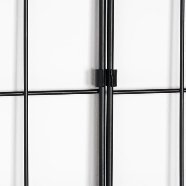 Sort metal gitter til billeder 58x72 cm