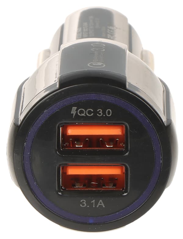 Billaddare 5V 3.1A kaksi USB Quick 3.0 -latain