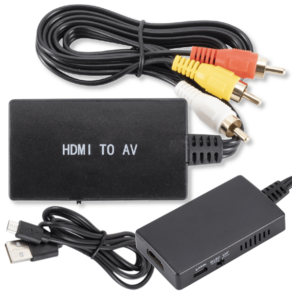 HDMI till AV RCA Videoadapter PAL/NTSC