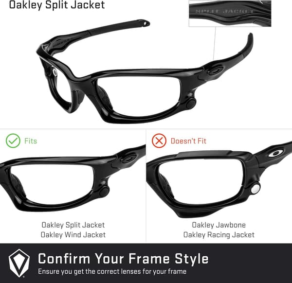 ERSÄTTNINGSLINSER FÖR OAKLEY SPLIT JACKET-GLASÖGON, POLARISERADE, RÖDA, 2 st.