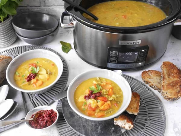 Crock-Pot CSC066X silverfärgad långkokare, 5,6 l, 240W, programmerbar