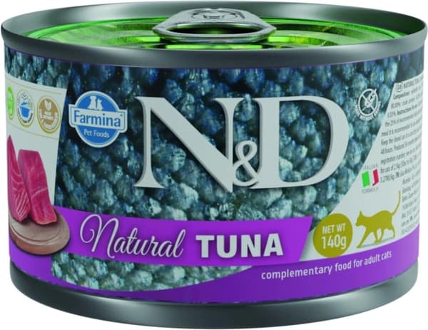 Farmina N&D CAT NATURAL Tonfisk våtfoder för katter 12x140g