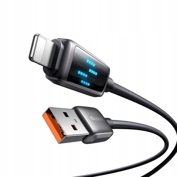 MCDODO Laddare USB Lightning Kabel Snabbladdning för iPhone 1M LED