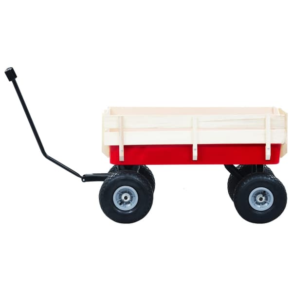 vidaXL Handvagn, 150 kg, Röd
