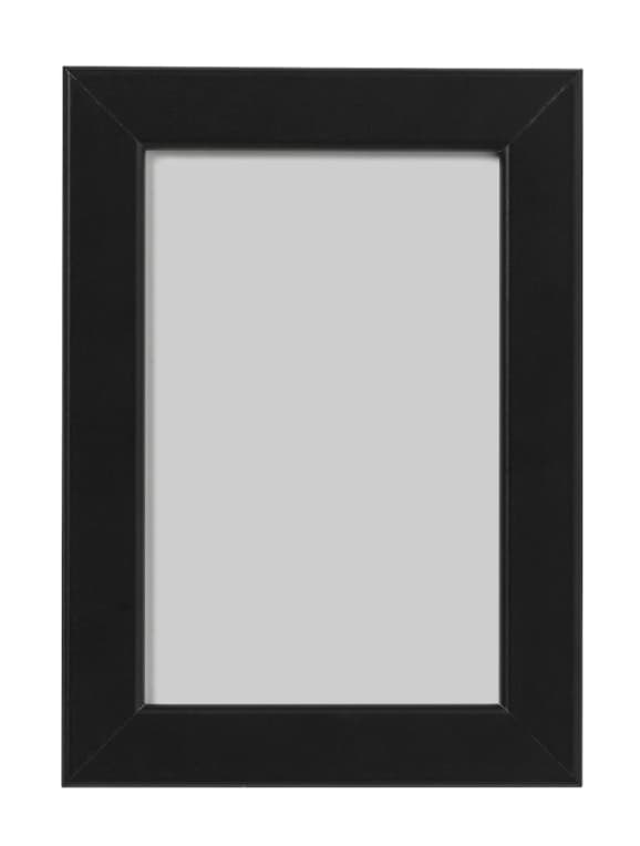 Fotoram 10x15 cm pystysuora ja riippuva musta MDF-kehys
