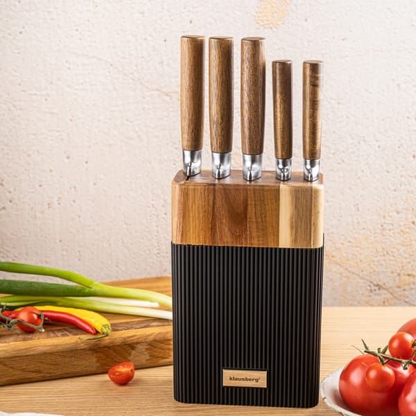 KLAUSBERG KB-7981 KNIVSET I AKACIABLOCKBLOCK