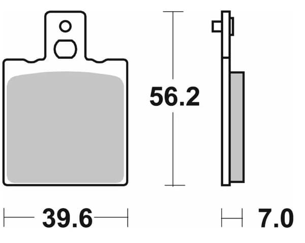SBS BREMSEKLODSER NYE KH047 / KH47 OFF-ROAD SINTER GULDFARVE