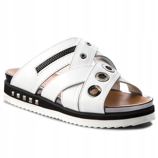 EVA MINGE DAME SLIP-ON LÆDER FLIP-FLOPS 36 3T3G2*