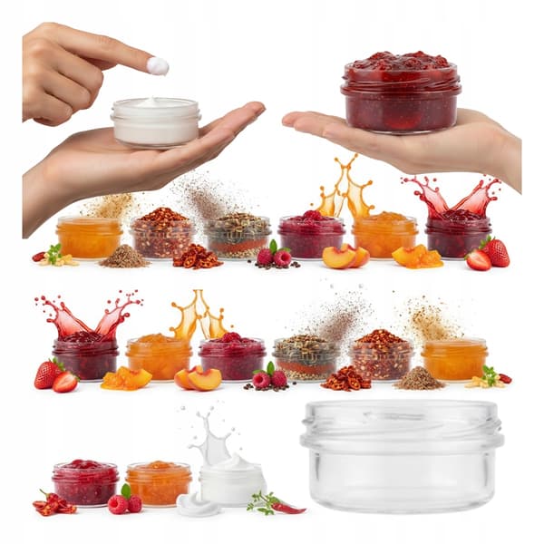 50x burk 65ML + lock honungsylt gräddljus presentburkar