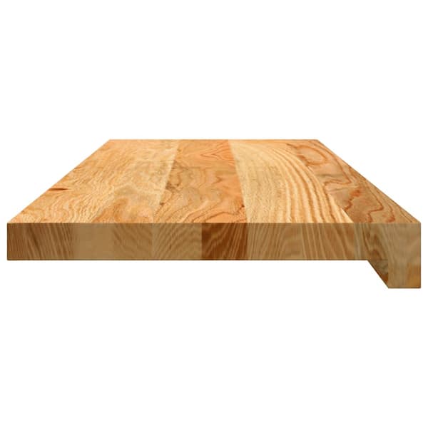 vidaXL trappetrin, 2 stk. brun 70x30x2 cm massivt egetræ