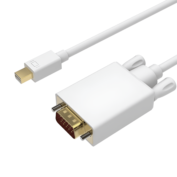 Kabeladapter fra mini DisplayPort til VGA han 1,8m adapter til Mac