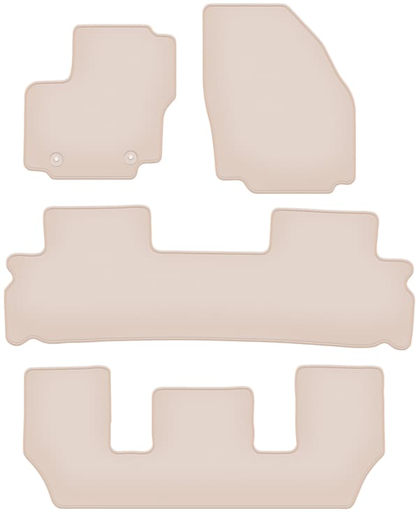 Mattor PREMIUM beige för Ford Galaxy MK2 7-sits 2006-2011