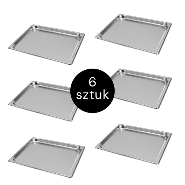 Mega-M GN-behållare 2/3 353x325x20 mm, set om 6 st