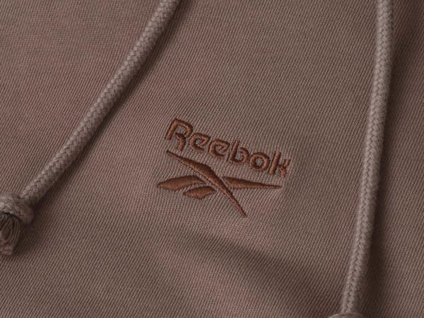 REEBOK HERRE BRUN BRODERI HÆTTETRØJE S