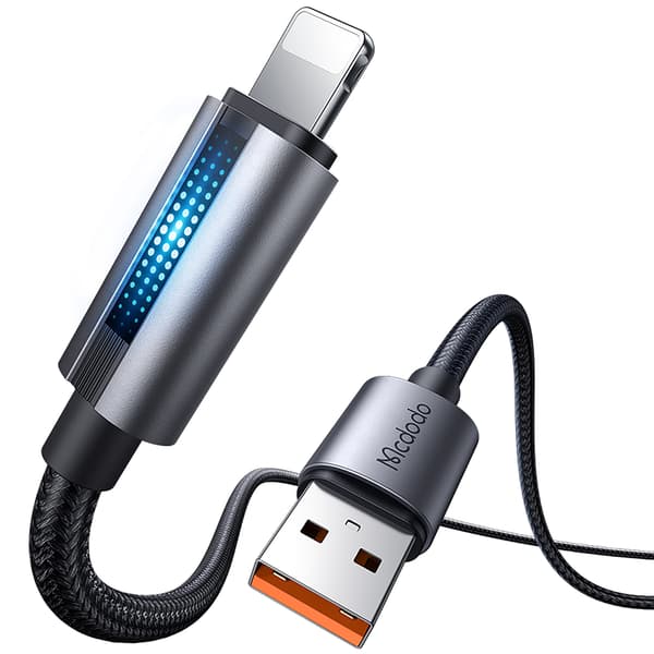 MCDODO Laddare USB Lightning Kabel Snabbladdning för iPhone 1M LED