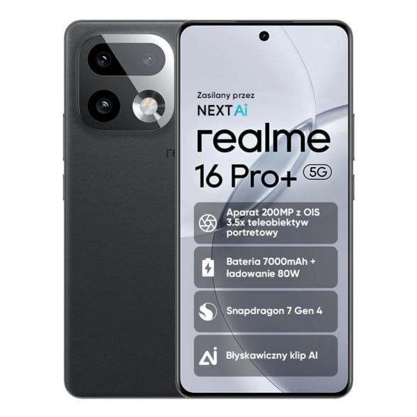 Smartphone REALME 16 Pro+ 5G 12 GB/ 512 GB Grå