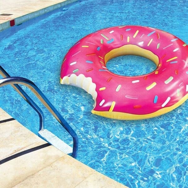 Oppustelig badering donutmadras XXL