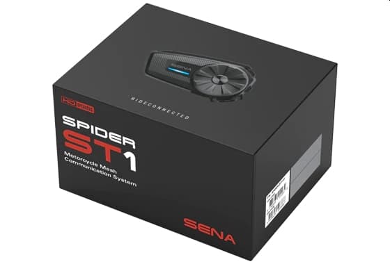 SENA Spider ST1: Mesh Intercom 2.0 med HD-högtalare, 2 set (ingen FM)