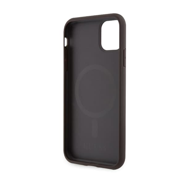 Guess 4G Printed Stripes MagSafe - iPhone 11 cover (brun)