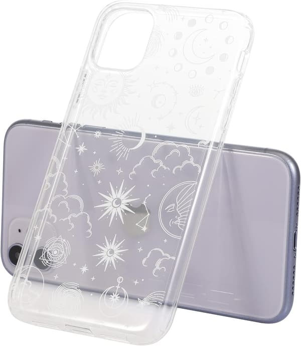 ETUI TIL APPLE IPHONE 11 6,1" MASSIV SILIKONE CLEAR BACK SKY