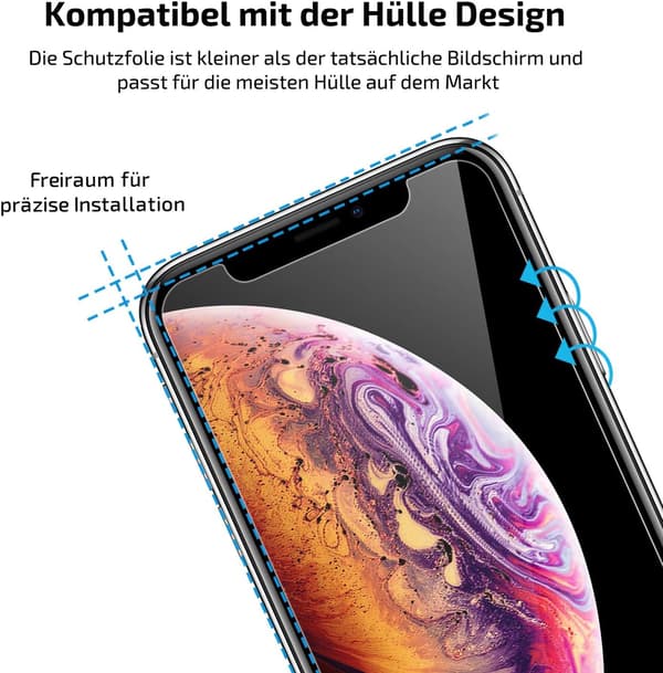 9H karkaistu lasi iPhone Xs Maxille Pitaka