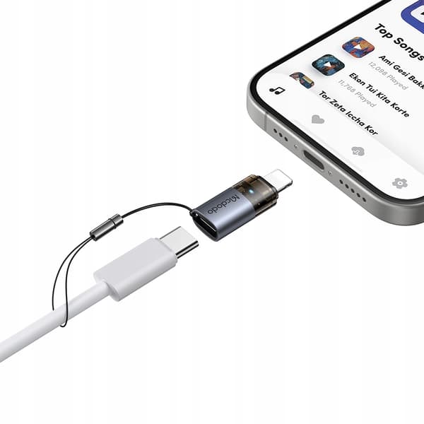 MCDODO USB-C-ADAPTER USB TYP C FÖR LIGHTNING IPHONE 13 14 LED