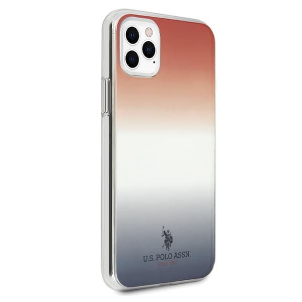 US Polo USHCN65TRDGRB iPhone 11 Pro Max Blå & Rød Gradient Mønster Kollektion