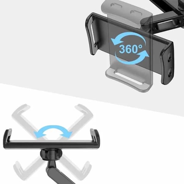 360° nackstöd Bilhållare för telefonplatta