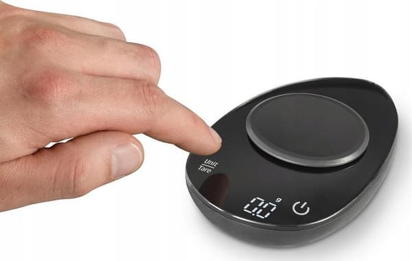 CASO FINOCOMPACT 3201 Køkkenvægt Sort og Sølv