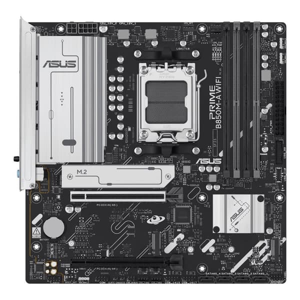 ASUS PRIME B850M-A WIFI-moderkort, Micro ATX, AM5