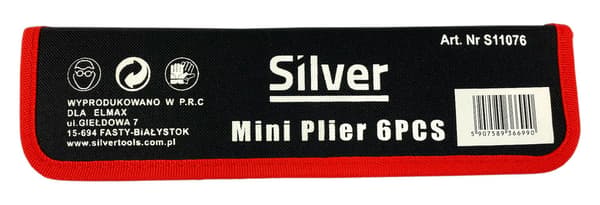 SILVER MINITÅNG 125 mm 6-DELARS HUL