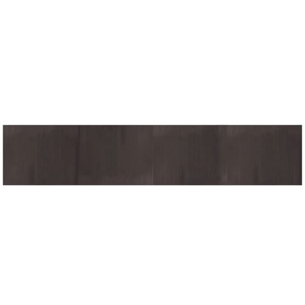vidaXL Rektangulär matta, mörkbrun, 80x400 cm, bambu