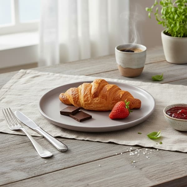 Desserttallrik keramisk grå SKANDI 20,5 cm