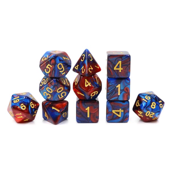 Darkness at Heart RPG-tärningar Set med 11 Jade-tärningar