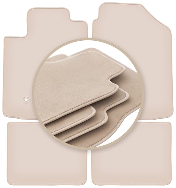 PREMIUM beige gulvmåtter til: Pontiac Vibe hatchback 2003-2008