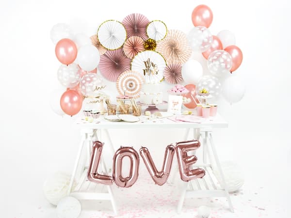 Dekorativa rosetter vita 3 st.